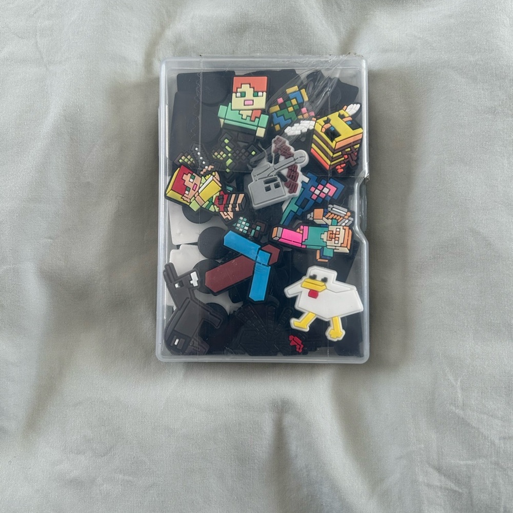 Minecraft Pixel Art Style Shoe Charms